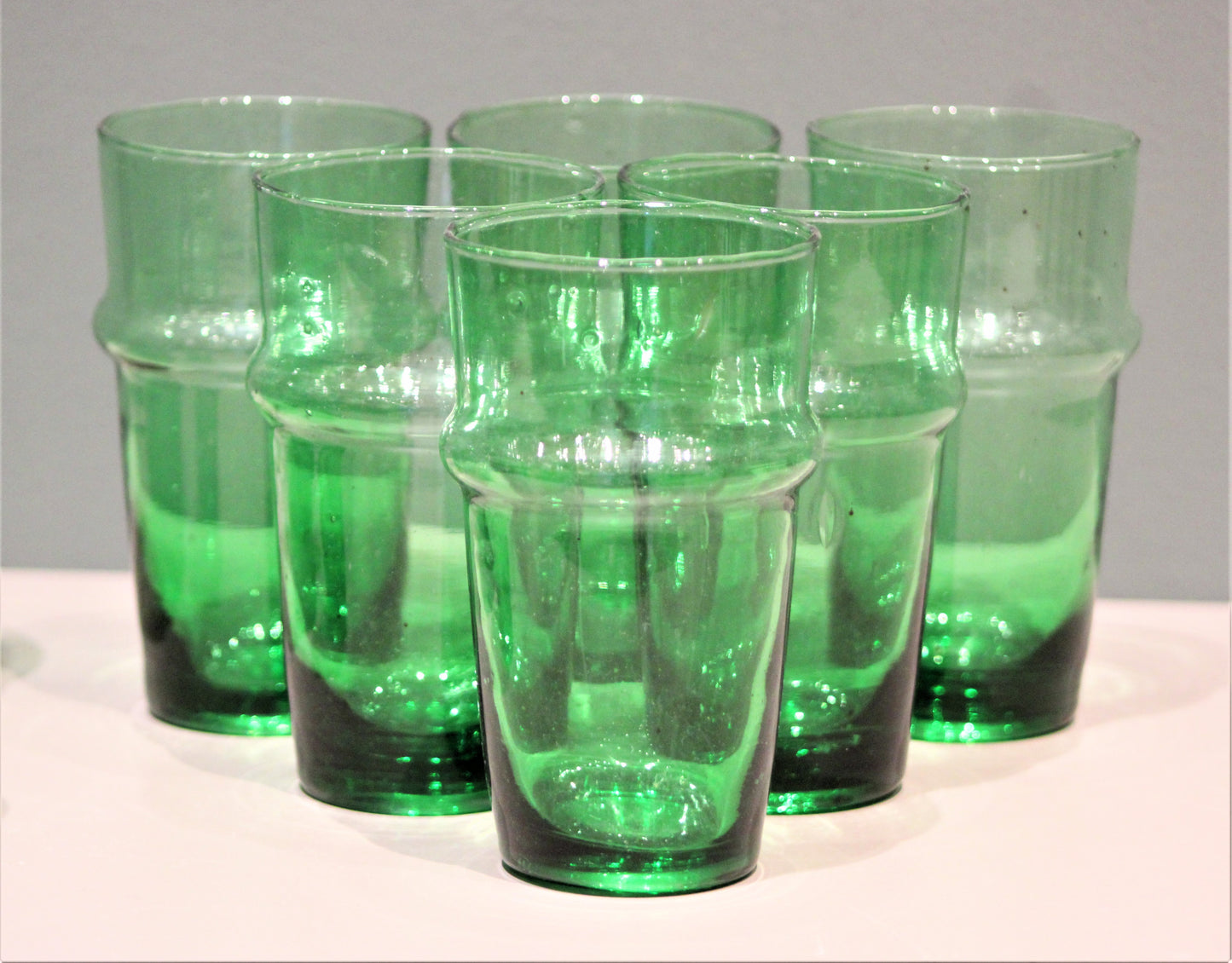 6 VERRES BELDI GRAND VERT